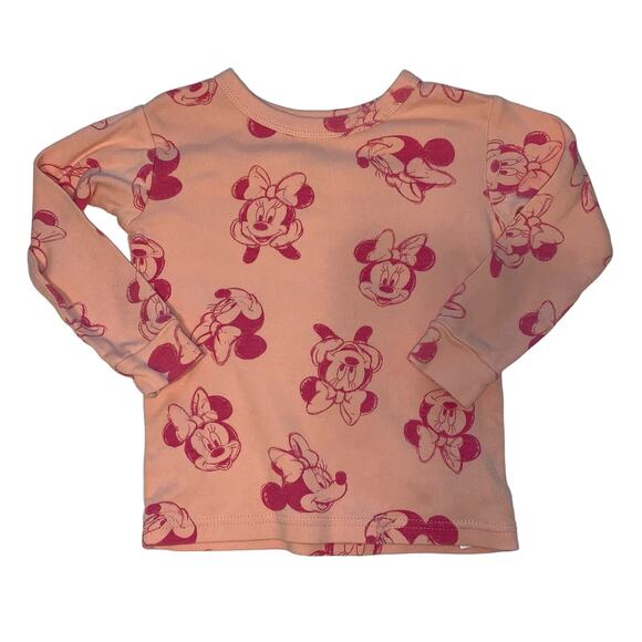 GAP Disney Light Peach Pink Minnie Mouse Pajamas Set - Picture 3 of 4